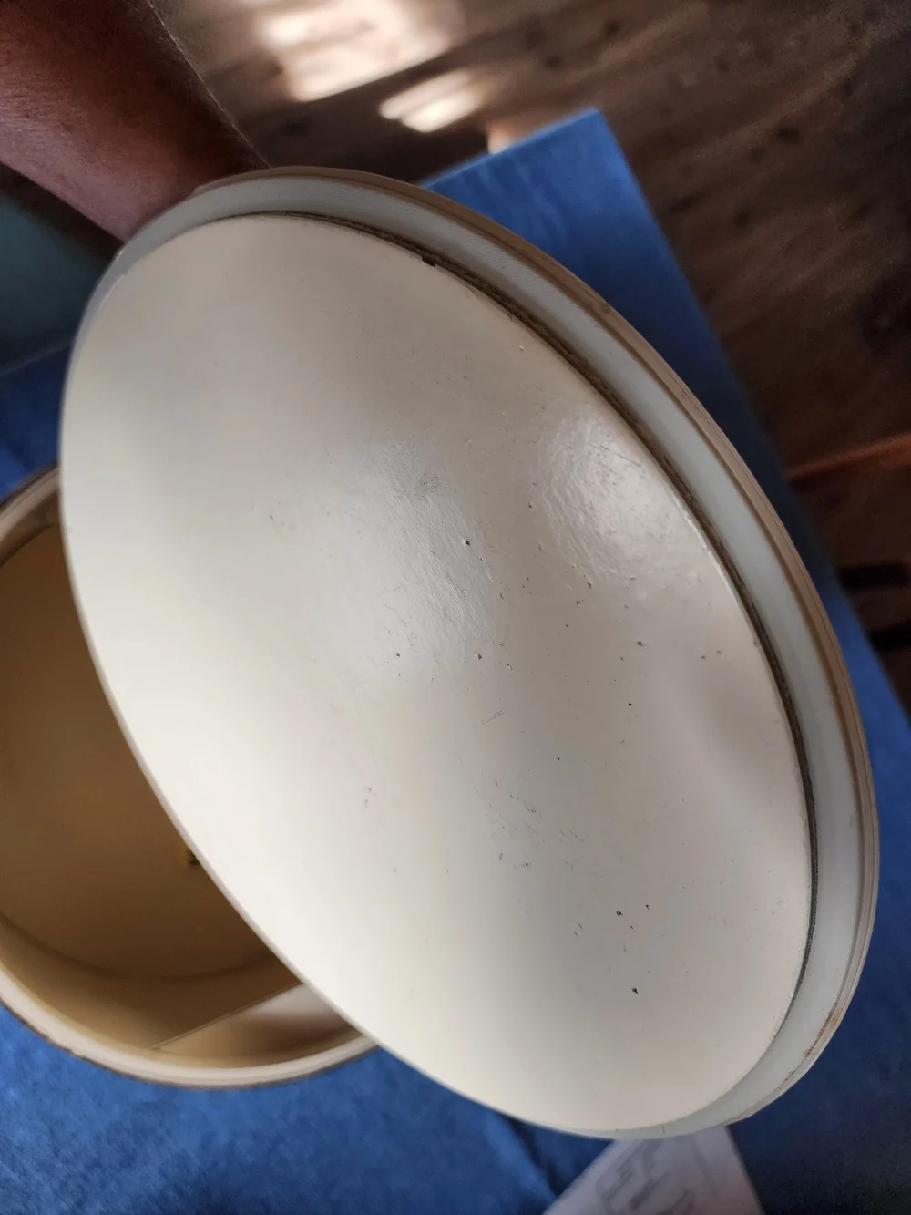 Vintage Round Floral Sewing Storage Box